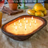 Wooden Dough Bowl Candle 10x14 Inch