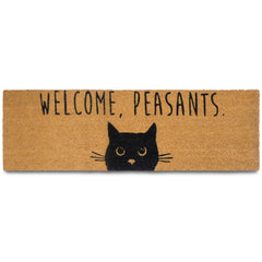 Welcome Peasants Cat Doormat 50x15 Inch