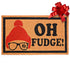 MAINEVENT Oh Fudge Christmas Door Mat Funny 30x17 Inch, Christmas Doormat Funny, a Christmas Story Decor, a Christmas Story Outdoor Decor