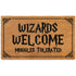 Wizards Welcome People Tolerated Door Mat 30x17 Inch, Nerd Welcome Mat Coir