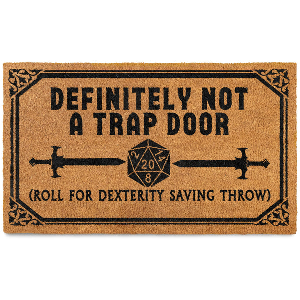 MAINEVENT Not a Trap Door Doormat Outdoor 30x17 Inch, Definitely Not a Trap Door Mat, Definitely Not a Trap Door Outdoor Doormat, Definitely