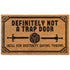 MAINEVENT Not a Trap Door Doormat Outdoor 30x17 Inch, Definitely Not a Trap Door Mat, Definitely Not a Trap Door Outdoor Doormat, Definitely