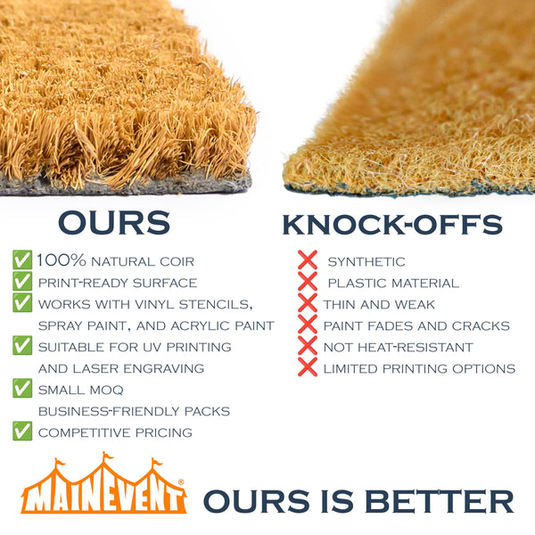 Plain Doormats in Bulk, Wholesale Blank Door Mats for Crafting, Builk Coir Doormats