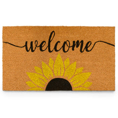 Welcome Sunflowers Doormat 30x17 Inch