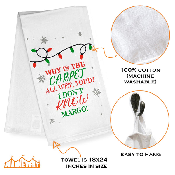 Why Is the Carpet All Wet Todd Hand Towel 18x24 Inch