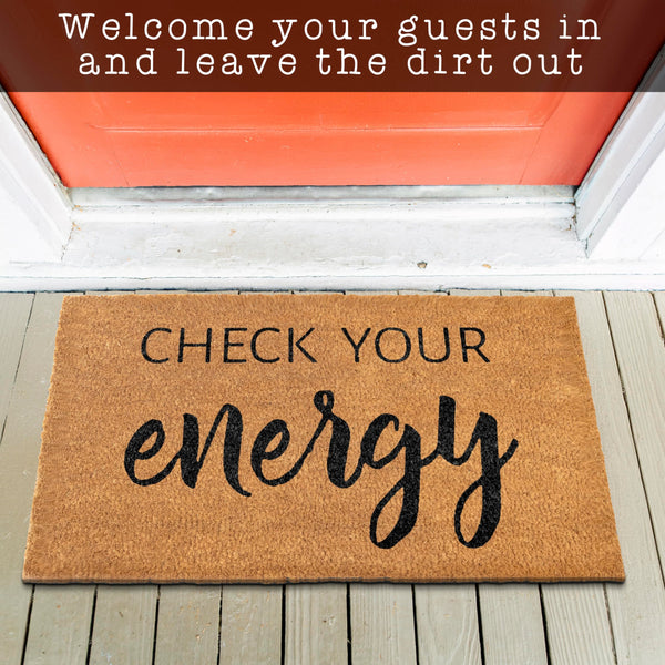 Coir Mat Check Your Energy 30