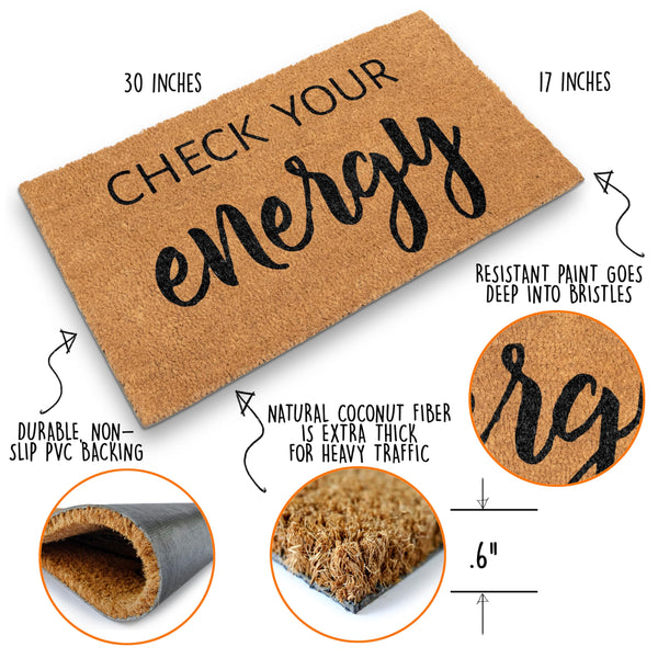 Coir Mat Check Your Energy