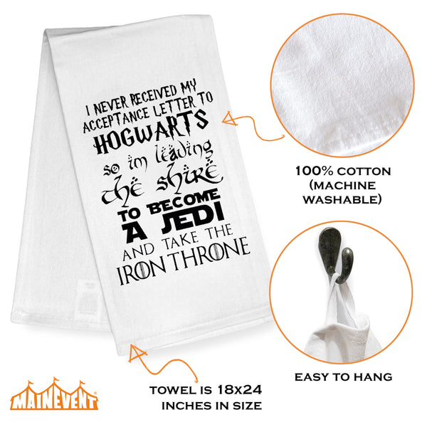 I Never Received My Acceptance Letter Potter Kitchen Towel 18x24 Inch