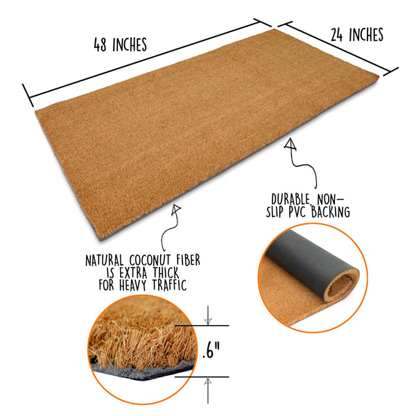 Plain Blank Doormat Coir for Screen Printing Outdoor Mat