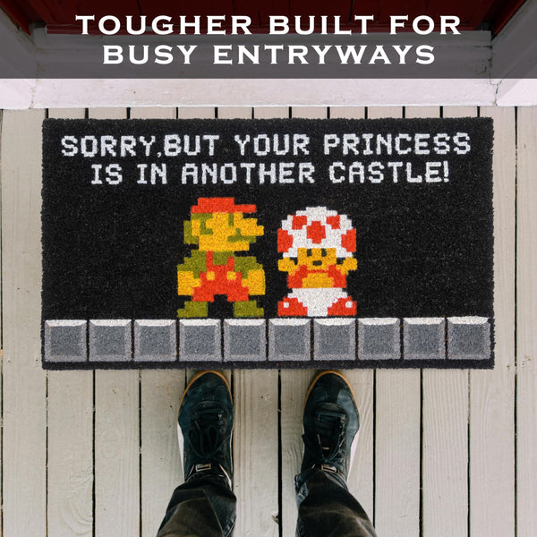 Sorry But Your Princess is in Another Castle Gamer Door Mat 30x17 Inch