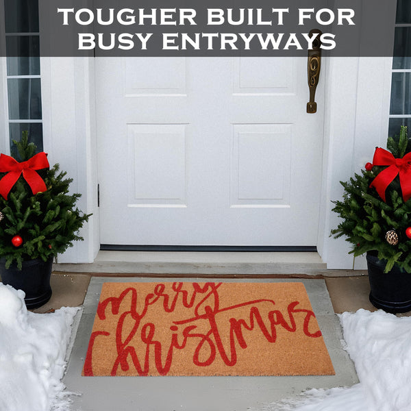 MAINEVENT Merry Christmas Door Mat 30x17 Inch, Merry Christmas Outdoor Mat, Merry Christmas Outdoor Rug, Merry Christmas Doormat, Merry Christmas Mat