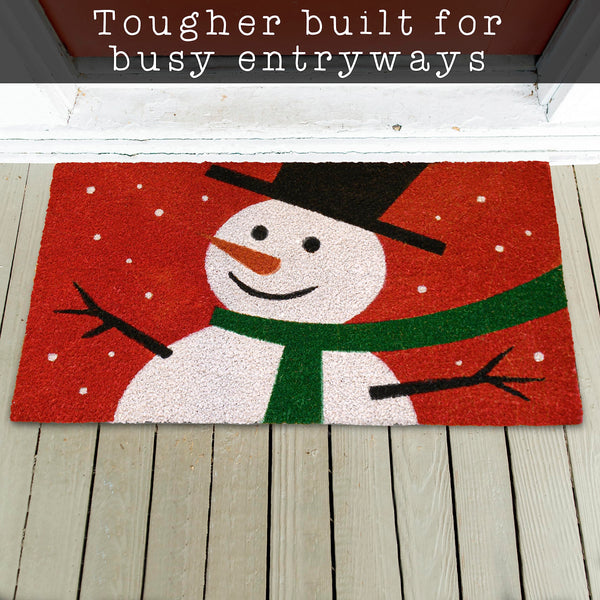 Snowman Doormat 30x17 Inch