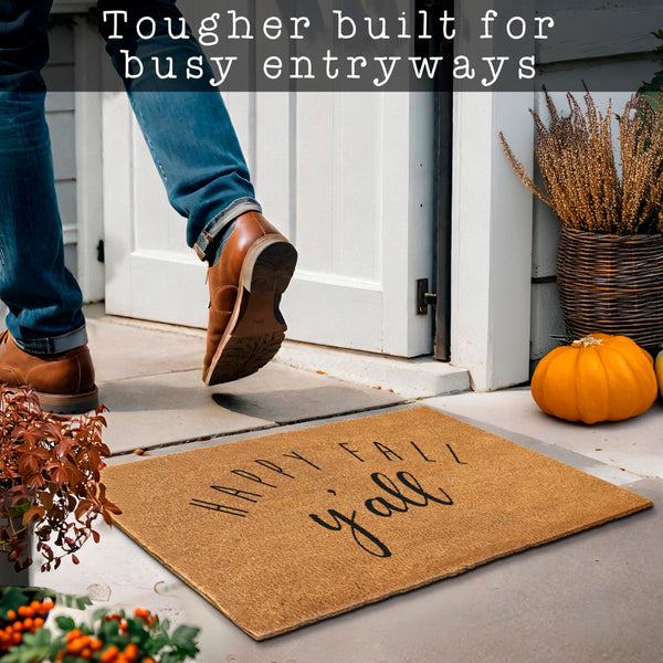 Coir Mat Happy Fall Y'all Doormat 30