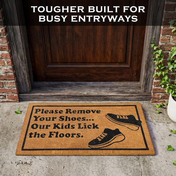 Kids Lick Floors Doormat 30x17 Inch