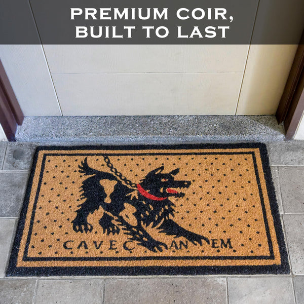 Cave Canem Dog Door Mat 30x17 Inch
