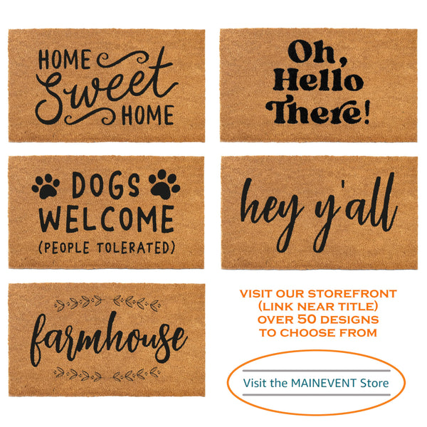 MAINEVENT I Say Hello You Say Goodbye Door Mat 30x17 Inch, Hello Goodbye Doormat, Door Mat You Say Goodbye, Musical Doormat, Music Doormat