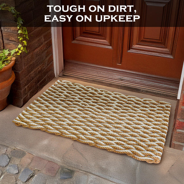 Lobster Rope Mat Sand 30x17 Inch