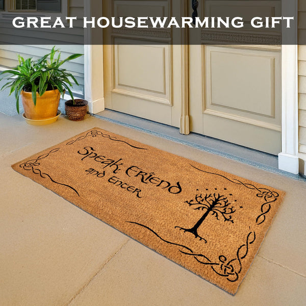 Speak Friend and Enter Doormat 48x24 Inch