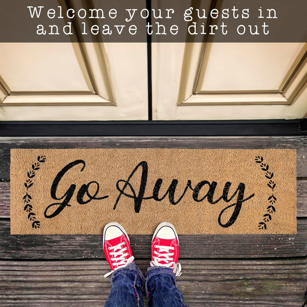 Go Away Doormat 50x15 Inch