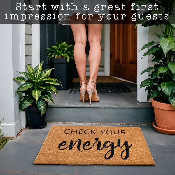 Coir Mat Check Your Energy 30