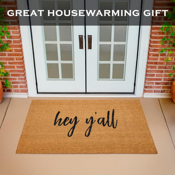 Hey Y'all Door Mat 48x24 Inch