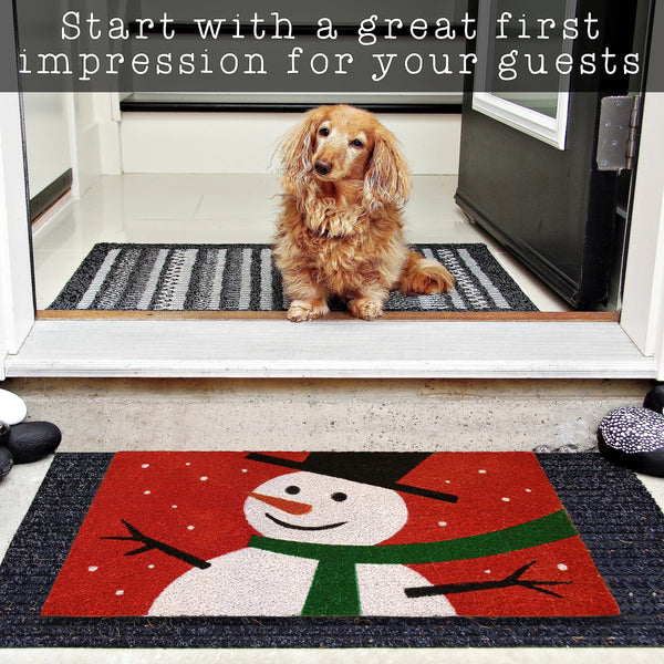 Snowman Doormat 30x17 Inch