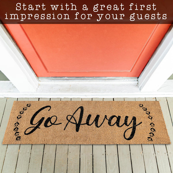 Go Away Doormat 50x15 Inch