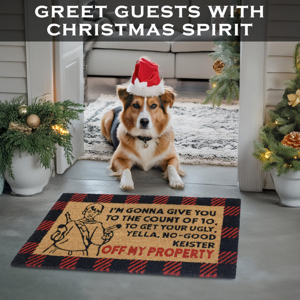 MAINEVENT I'm Gonna Give You to the Count of 10 Door Mat 30x17 Inch, Home Alone Door Mat, Christmas Vacation Door Mat, Home Alone Doormat