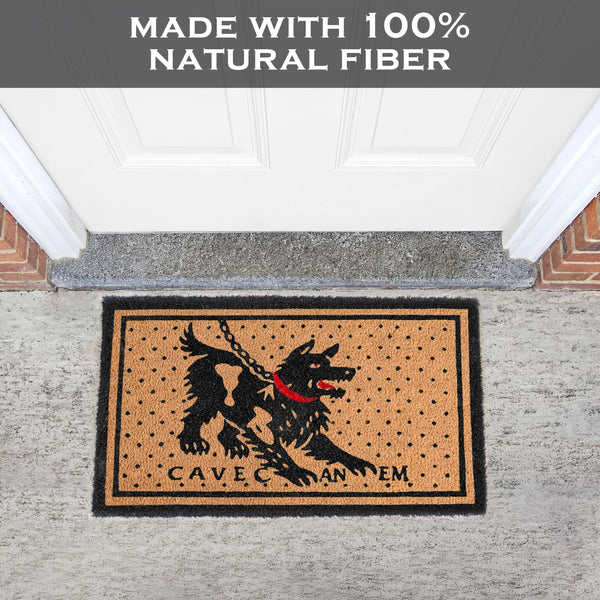 Cave Canem Dog Door Mat 30x17 Inch