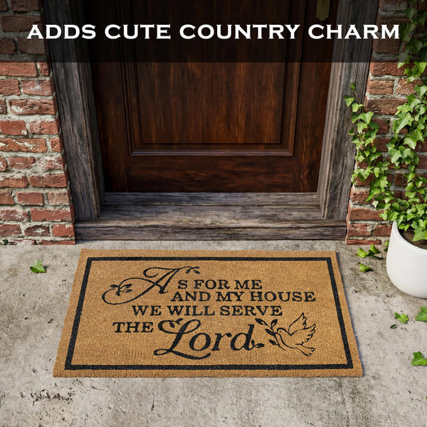 As for Me and My House Door Mat 30x17 Inch