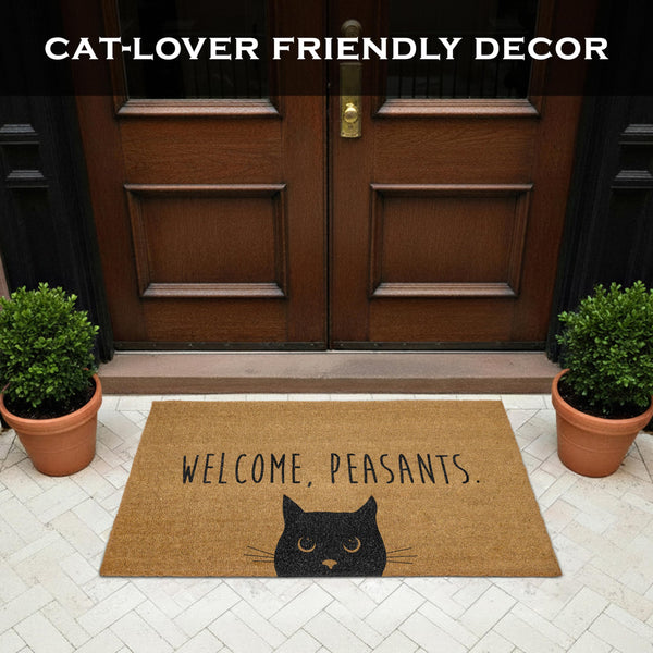 Welcome Peasants Door Mat Large 48x24 Inch