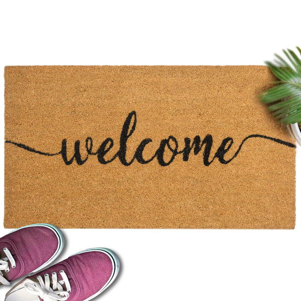 Outdoor Welcome Mat 30x17 Inch Script