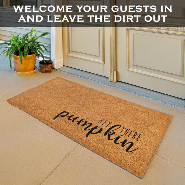 Hey There Pumpkin Door Mat 48x24 Inch