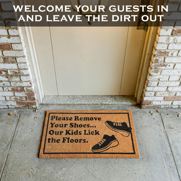 Kids Lick Floors Doormat 30x17 Inch