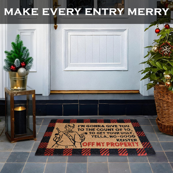 MAINEVENT I'm Gonna Give You to the Count of 10 Door Mat 30x17 Inch, Home Alone Door Mat, Christmas Vacation Door Mat, Home Alone Doormat