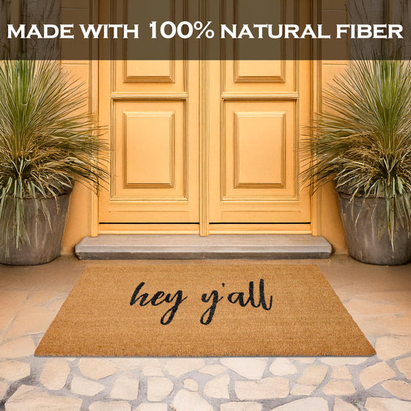 Hey Y'all Door Mat 48x24 Inch