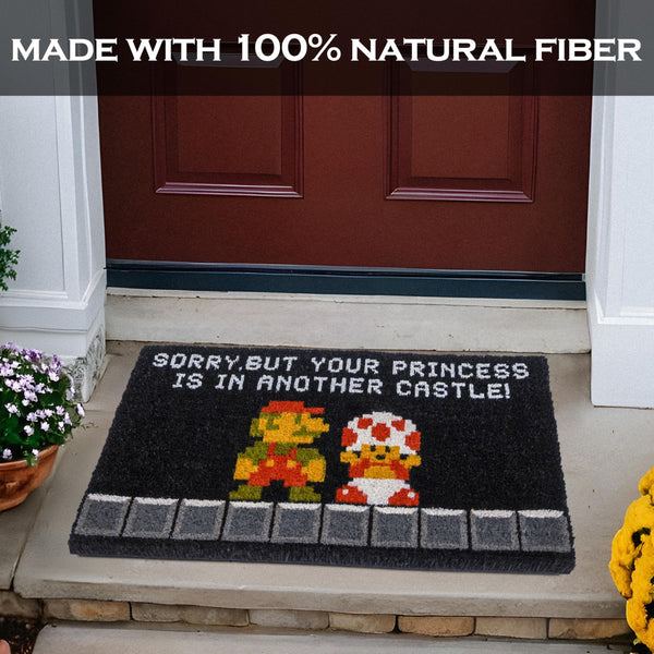 Sorry But Your Princess is in Another Castle Gamer Door Mat 30x17 Inch