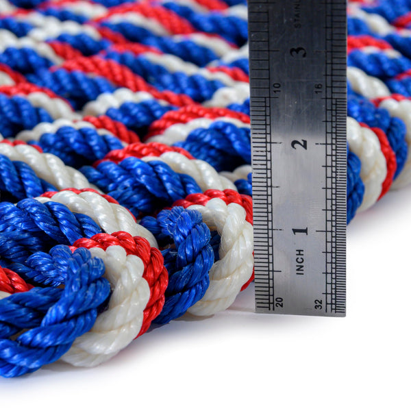 Lobster Rope Mat Patriotic 30x17 Inch