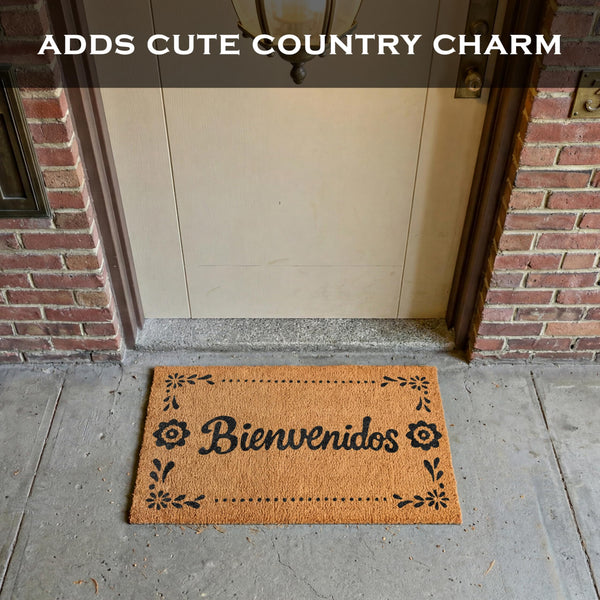 Bienvenidos Door Mat 30x17 Inch