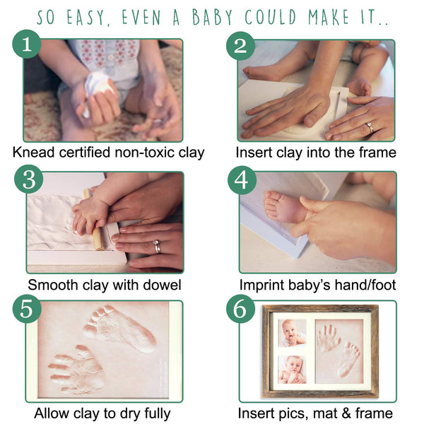 Baby Footprint Kit Handprint Kit Clay 