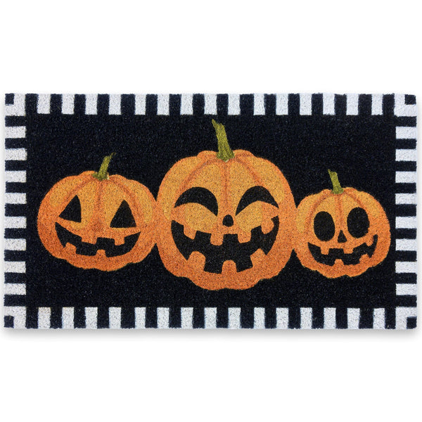 MAINEVENT Halloween Pumpkin-themed Coir Door Mat 30x17 Inch, Pumpkin Mat Outdoor, Pumpkin Rug Outdoor, Pumpkin Doormat Outdoor, Pumpkin Welcome Mat