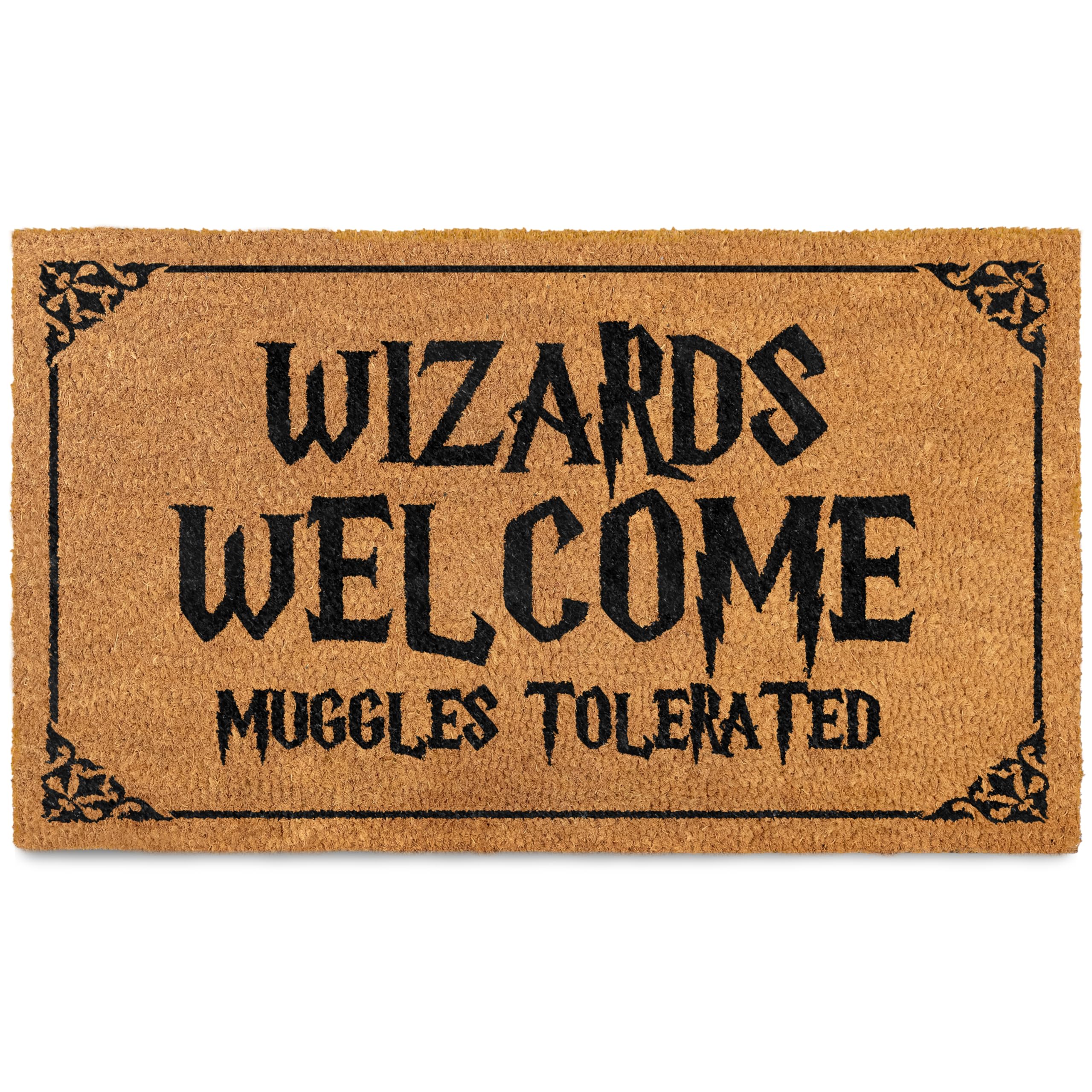 LOTR lord of the rings wizards muggles nerdy coir doormat outdoor rug 