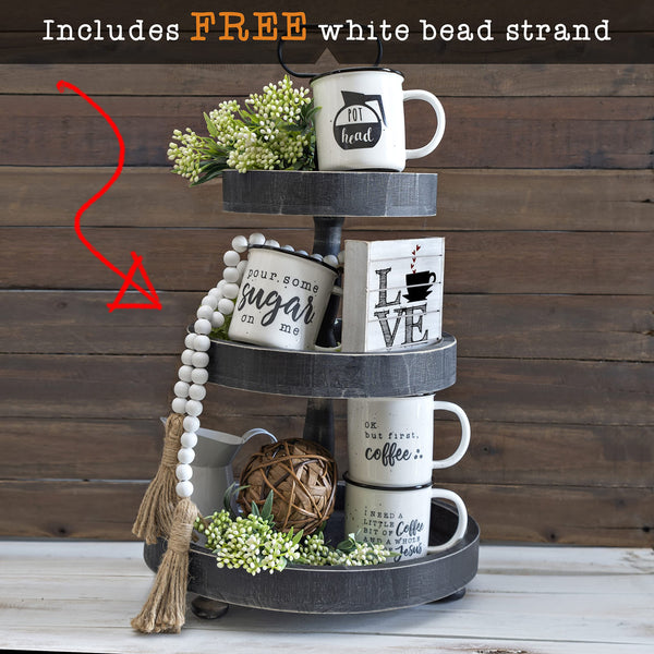 MAINEVENT 3 Tiered tray farmhouse decor 