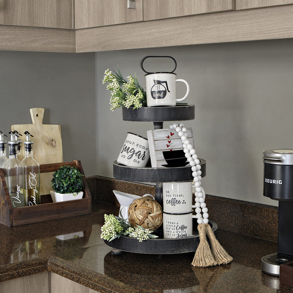 MAINEVENT 3 Tiered tray farmhouse decor 