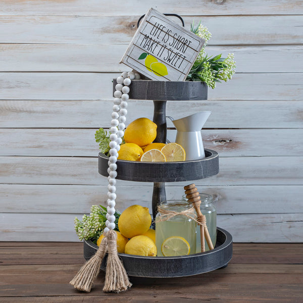 MAINEVENT 3 Tiered tray farmhouse decor 