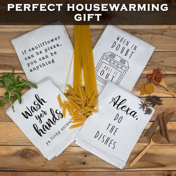 MAINEVENT_Funny_kitchen_towel_set_of_4_