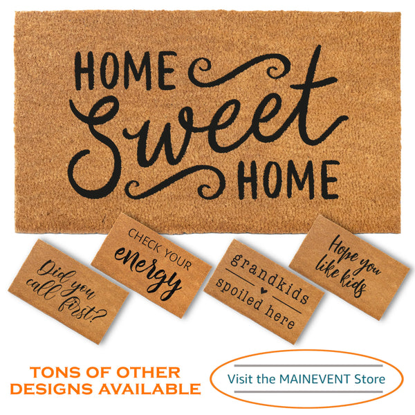 MAINEVENT Home Sweet Home Coir Outdoor Mat 