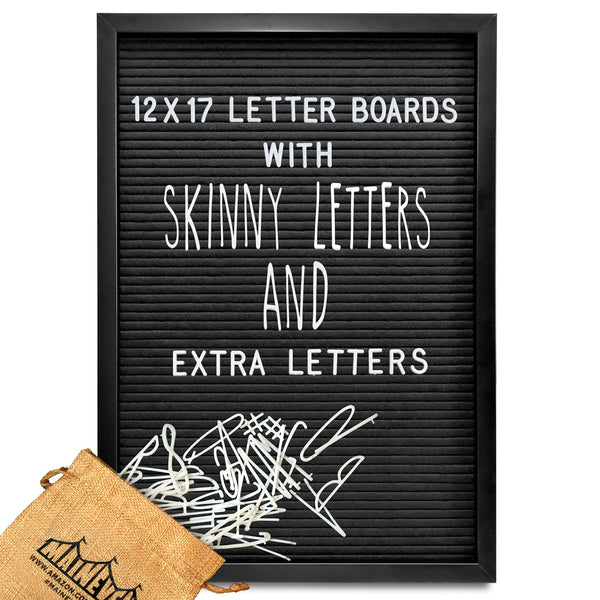 MAINEVENT Letter felt board sign skinny pre cut letters 