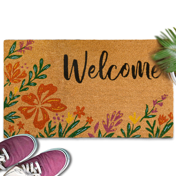 MAINEVENT Summer Spring Coir Doormat  Outdoor Mats 