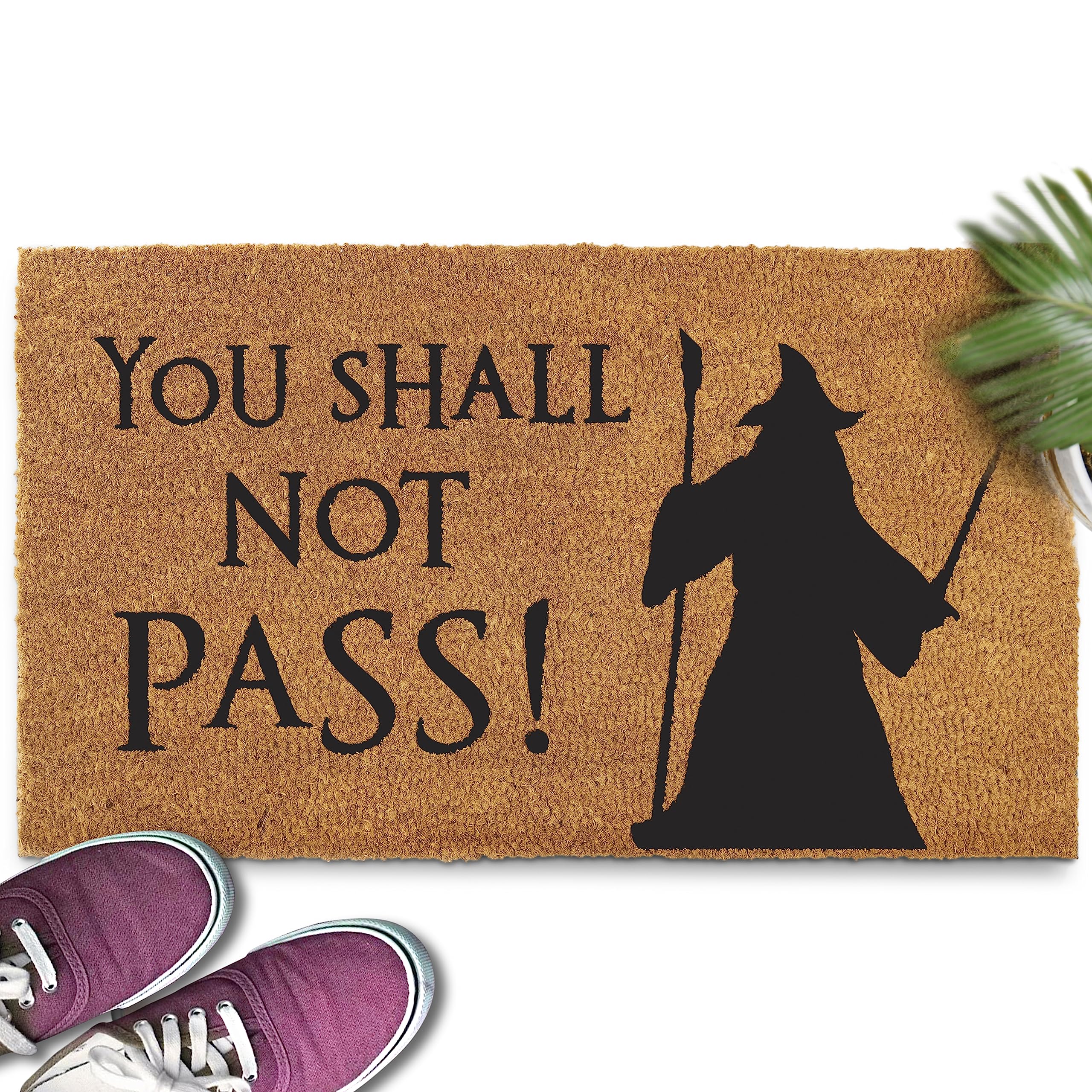 MAINEVENT You Shall Not Pass Coir Outdoor Mat LOTR 